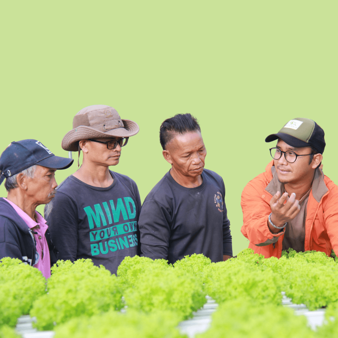 Our team with farmers